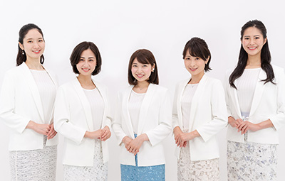 NHK・民放テレビ出身アナウンサーが60名在籍